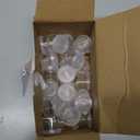 Outus Small Paint Cup with Lids, Plastic Mini Paint Containers DIY Craft Storage Containers for Painting,Beads Seeds Clay or Others(50 Pcs,1.22 x 1.22 x 1.02 Inches)