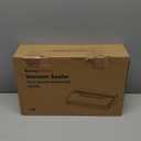 Bonsenkitchen Vacuum Sealer Machine, Stainless Steel Food Sealer Vacuum Sealers with 1 Roll & 5 Bags, 5 Food Vacuum Modes, Built-in Cutter & Bag Storage (Silver Black)