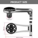 Out Front Adjustable Bicycle Mount - Aluminum Alloy Bike Mount for Garmin Extended Mountain Bike Computer Road Mountain Cycling GPS Combo Extended Bike Accessories for 32mm Handlebar