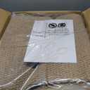 Faux Jute Non-Slip Area Rug, 5x7 Washable Pet-Friendly Floor Mat for Living Room, Bedroom, Entryway, Machine Woven Durable Scratch Resistant Carpet, Brown