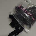 50 Pack Solid Color Knotted Hair Ties - No Crease Hair Ponytail Elastics for Women and Girls (black)