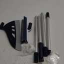 Magic Air Broom, Squeegee Broom for Floor Cleaning, Multifunctional Floor Squeegee with Aluminum Adjustable Handle, 60 Magic Silicone Broom for Glass, Fine Dust, Pet Hair, Liquids (Green)