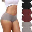 LEVAO Women's Underwear Seamless No Show Hipster Bikini Panties Stretch Invisible Briefs 6 Pack S-2XL (XL)
