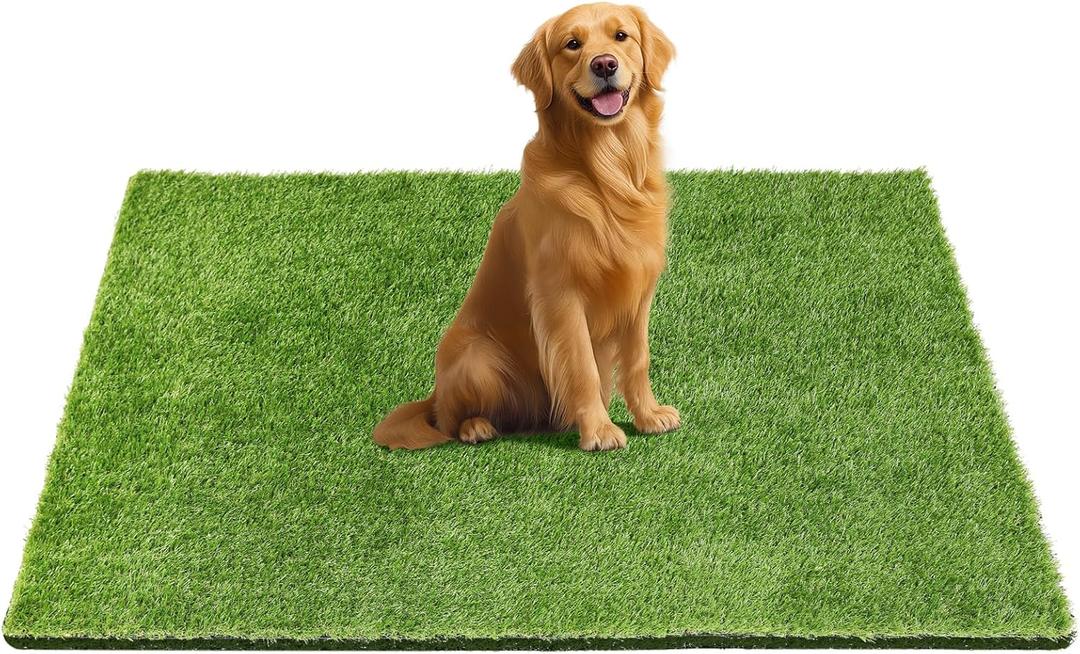 48" x 32" Fake Grass Mat for Dogs, Premium Washable Artificial Turf Grass Rug for Patio Lawn Balcony Door Dog Pet Pee Potty Training