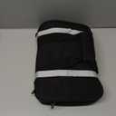 Tactical Lunch Box for Men, Large Insulated Lunch Bag for Adult, Heavy Duty Double Deck Expandable Lunch Cooler Bag with American Flag, Leakproof Soft Lunch Pail for Work Office Camping - Black (16.5L)