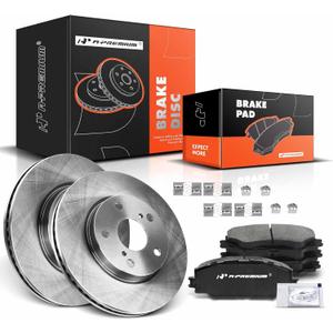 A-Premium 10.82 inch (275mm) Front Vented Disc Brake Rotors + Ceramic Pads Kit Compatible with Toyota, Lexus and Scion Models - RAV4 2006-2018, xB 2008-2015, Prius V 2012-2017, HS250h 2010-2012, 6-PC