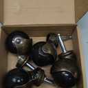 Ball Caster Wheels, Vintage Furniture Replacement Castors for Chair, Leaf Table, Tea Trolley - 30kg Load Capacity Each for Ottomans, Wheelchair, Coffee Table - Swivel Casters (4 Pcs)