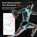 Military Smart Watches for Men(Answer/Make Call), 1.9" Outdoor Sports Fitness Tracker with Heart Rate/Blood Pressure/Sleep Monitor,100M Waterproof Rugged Smart Watch for Android Phones&iPhone(2 Bands)