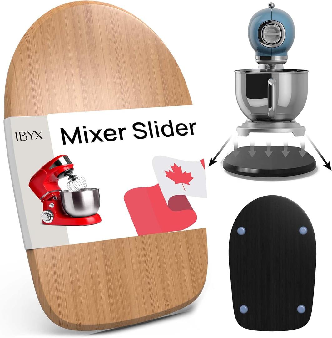 Ibyx Elegant Sliding Tray - Compatible with 4.5 Qt KitchenAid Stand Mixers and Other Heavy Appliances (Natural)