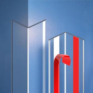 Clear Self-Adhesive Wall Corner Protectors-2 PCS of Corner Guards & Edge Protector for BabyFurnitureDoorTablesCover Sharp FurnitureEasy to Install(3cmx100cm/1.18inx39.4in)