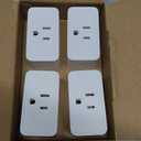 Amazon Basics Smart Plug, Works with Alexa Only, Voice Control, Remote APP Control, Schedule, Compact Design, Versatile, 2.4 GHz Wi-Fi, No Hub Required, 4-Pack, White