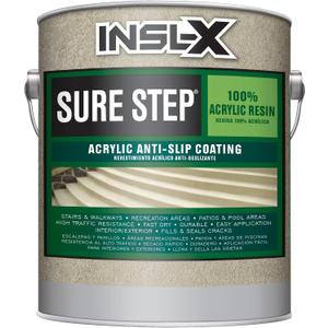 INSL-X Sure Step Acrylic Anti-Slip Paint, Desert Sand, 1 Gallon (Pack of 1), 128 Fl Oz