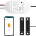 Meross Smart Garage Door Opener Remote, Compatible with Apple HomeKit, Amazon Alexa, Google Assistant, SmartThings, Multiple Notification Modes, No Hub Needed,White