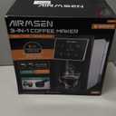 AIRMSEN Grind & Brew Coffee Maker with Builtin Grinder (2026 Model)  SingleServe, Compatible with KCup Pods & Ground, 1000W Fast 614oz Brewer, Descaling Alert, Touchscreen & 50oz Removable Tank