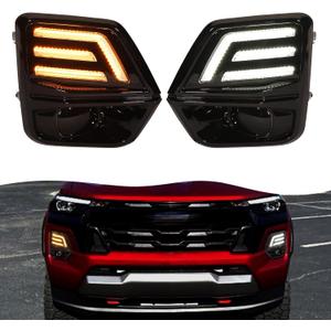 Led DRL Fog Lights For 2023-2025 2026 Chevrolet chevy Colorado WT LT Trail Boss Z71 Accessories Front Bumper Daytime Running Lights w Sequential Turn Signal (DRL2)