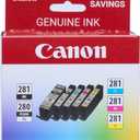 Canon PGI-280XL/CLI-281 5 Color Pack Compatible to TR8520, TR7520, TS9120 Series,TS8120 Series, TS6120 Series