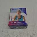 Gel Ice Packs for Injuries Reusable (2 Pack) 9.5" x 4.5"  Gel Cold Soft Ice Pack by Kinetic Labs  Flexible & Soft Packs for Knee, Shoulder, Back (Regular)