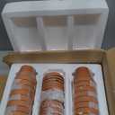 CFKJ [17 Pack] 4" Planter Nursery Pots Terracotta Pot with Saucer Clay Ceramic Pottery Cactus Pot Flower Succulent Garden Terra Cotta Planter Pots (4")