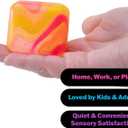 Schylling NeeDoh Nice Cube Swirl - Sensory Toy with a Super Solid Squish - Unique, Swirling Color Blend - Ages 3 and Up - 2 Pack