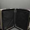 LEVEL8 Carry on Suitcase for Women Men, Carry-on Luggage Airline Approved, Travel Bag with Spinner Wheels, Lightweight Luminous Textured Hard Shell, Tsa Lock, 20 Inch, Cream White