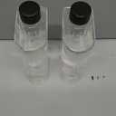 Olive Oil Dispenser for Kitchen,Sauce Dispenser Bottles with Stainless Steel Pourers, 500ml/17oz, 2 Pcs, Black