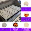 Ceramic Flame Tamer for Sam's Member's Mark Y0101XC Y0202XC 04ANG,Bakers & Chefs Y0005XC,FiestaGT40045,Grand Hall GC-2000,Turbo Gas Grill Models. 4 Packs, 8 L X 7 W X 1/2 H