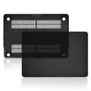 Frosted Matte Black Rubberized Hard Case for Macbook Pro/Air 12,5×8,5 in