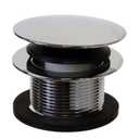 Westbrass A398R-26 1-1/2" NPSM Coarse Thread Mushroom Tip-Toe Bathtub Drain Stopper, Polished Chrome