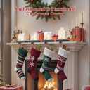 Stocking Holders for Mantle and Garland Hanger, 4-Piece Resin Fireplace Hooks with LED Lights, Perfect for Christmas dcor and Holiday Party setups