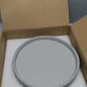 Coffee Table Tray, Home Decor Round Tray, Concrete Gray Coffee Table Decor Trays, Serving Decorative Trays for Dining Table (11")