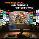 TV Antenna-Smart TV Antenna 600+ Miles Coverage Range, HD Digital TVs Antenna for Local Channels, Support 4K 1080P & Signal Amplifier, 18ft High Performance Coax Cable, Support All TVs-Orange