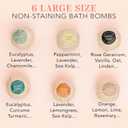 Bath Bombs Gift Set, USA Made with Organic & Natural Ingredients, Christmas Stocking Stuffers for Women & Men, Relaxing Spa Gifts, Wife Stocking Stuffers (1 Count (Pack of 6))