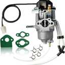 2000W/2500W Generator Carburetor for Predator Champion Firman Harbor Freight Yamaha A-ipower ETQ Ryobi Westinghouse 2000 2300 Watt Inverter Generator 62523 Carb with Fuel Line Gasket
