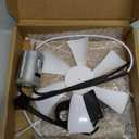 6" RV Vent Fan Blade with 12V RV V ent Fan Motor D-Shaft RV Bathroom Fan Motor for Camper Roof Vent, with ON OFF Switch, Mounting Bracket