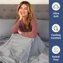 Full Size 4 Piece Sheet Set - Comfy Breathable & Cooling Sheets - Hotel Luxury Bed Sheets for Women and Men - Deep Pockets, Easy-Fit, Soft and Wrinkle Free Sheets - Steel Blue Oeko-Tex Bed Sheet Set