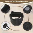 Dog Ear Muffs Dog Head Ear Warp Noise Protection (M-Head Circle(13.7"~18.9"), Black)