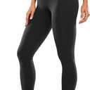 CRZ YOGA Womens Butterluxe High Waisted Yoga Leggings 28" - Double Seamed Buttery Soft Comfy Athletic Gym Workout Pants (Black) XS