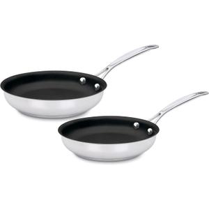 Cuisinart Chef's Classic™ Stainless Non-Stick Skillets, 9" Skillet & 11" Skillet Set