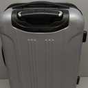 Travelers Club Chicago Hardside Expandable Spinner Luggage, Silver, 20" Carry-On