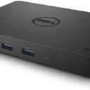 Dell WD15 Monitor Dock 4K with 130W Adapter, USB-C, (450-AFGM),Black