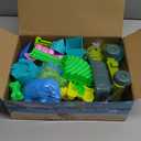 Beach Toys, Dinosaur Sand Toys with Dump Truck and Collapsible Beach Bucket, Shovel and Rake, Mesh Bag, Animal Dinosaur Sand Molds, Sand Castle Toy, Sandbox Toys for Toddlers Kids Boys