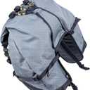 Giant Loop Great Basin Saddlebag, Water-resistant Motorcycle Storage Bag, 68-Liters Capacity to Carry Larger Gear, Fits Any Sport Bike, Scramble, Adventure & More (Black/Gray)