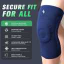 NEENCA Compression Knee Sleeve with Patella Stabilizer - Enhanced Stability, Joint Pain Relief & Improved Performance for Sports, Fitness & Recovery, X-Large