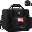 Maelstrom Tactical Lunch Box, Insulated Lunch Bag for Men, Large Leakproof Soft Cooler Bag with Detachable MOLLE Bags, Durable Lunch Tote for Adult Women Work,Picnic,20 Cans/15 L, Black