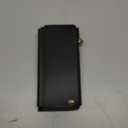 Defencase Wallet Case Compatible with Samsung Galaxy Z Fold 5 with RFID Blocking Card Holder & S Pen Holder Slot PU Leather Magnetic Snap Flip Zipper Strap Phone Case Fit for Galaxy Z Fold 5, Black