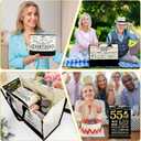 55th Birthday Gifts for Women Canvas Tote Bag Travel Gear, Unique 55 Years Old Birthday Gifts for Mom Wife Aunt Friends Her, Vintage 1970 Handbag & Cosmetic Bag & Back in 1970 Poster