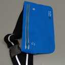 Waist Bag for Women and Men,Waterproof Waist Bag,Adjustable Running Waist Belt with Slim Expandable Pockets,Mobile Phone Running Stand,Elastic Waist Pocket(Blue)