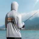 KastKing Sun Tamer Performance Fishing Hoodie, UPF 50 Sun Protection Shirt, Built-in Neck Gaiter, HYDROCOOLING Cooling Fabric (Gray, XL)