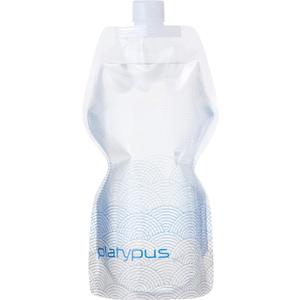 Platypus SoftBottle Collapsible Backpacking Water Bottle with Closure Cap (33.8 Ounces, Waves)