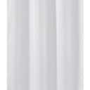 N&Y HOME Fabric Shower Curtain or Liner 36 x 72 Inches Bath Stall Size with 2 Bottom Magnets, Hotel Quality, Washable, Water Repellent, White Spa Bathroom Curtains with Grommets, 36x72